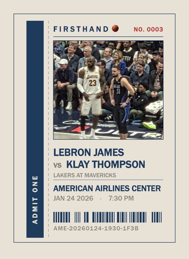 The same moment as a ticket stub
