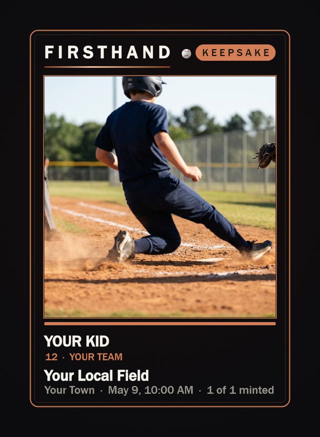Youth rookie card, your kid, number 12, your team