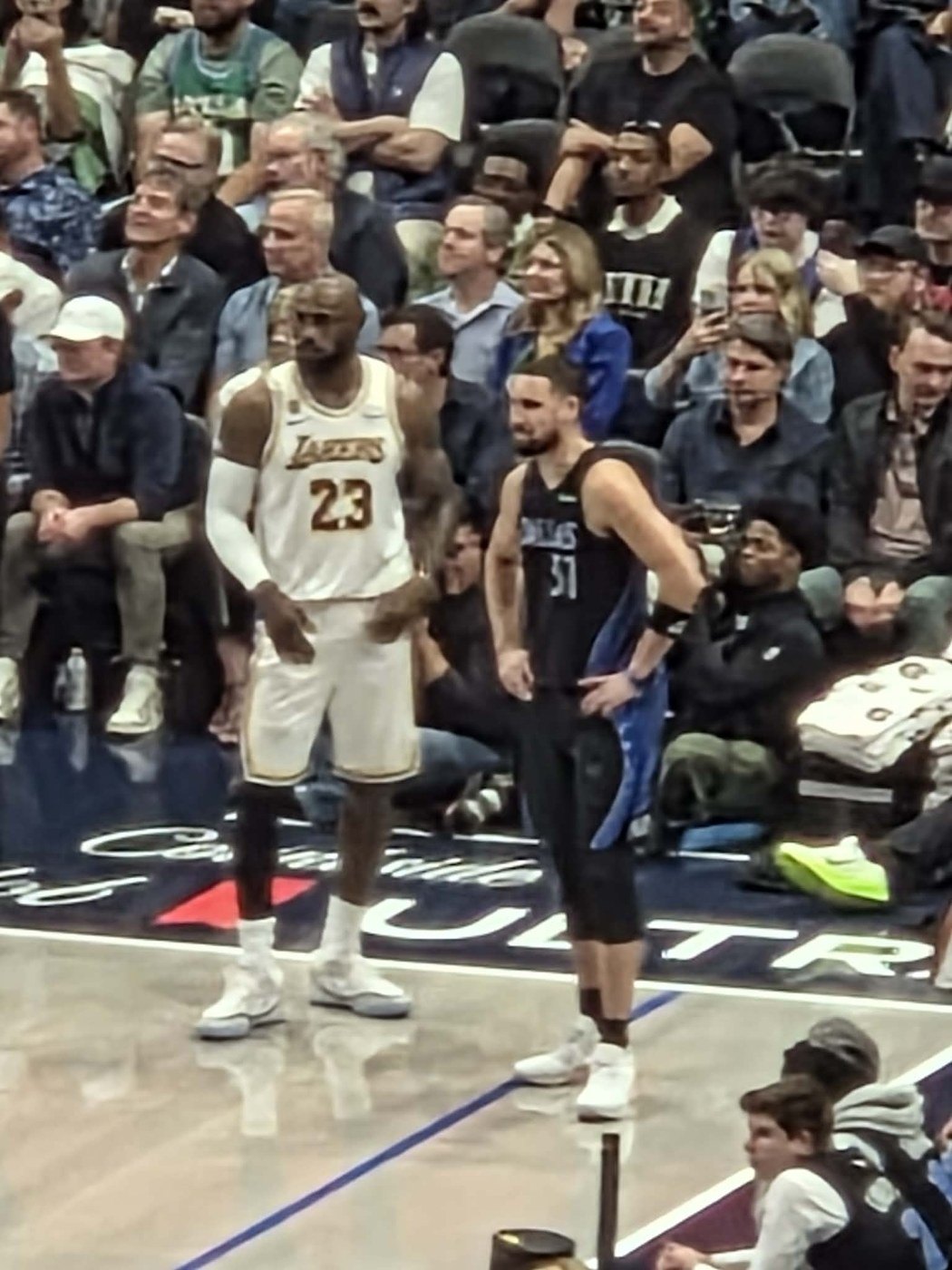 A raw photo shot from the stands